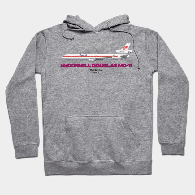 McDonnell Douglas MD-11 - Martinair Hoodie by TheArtofFlying